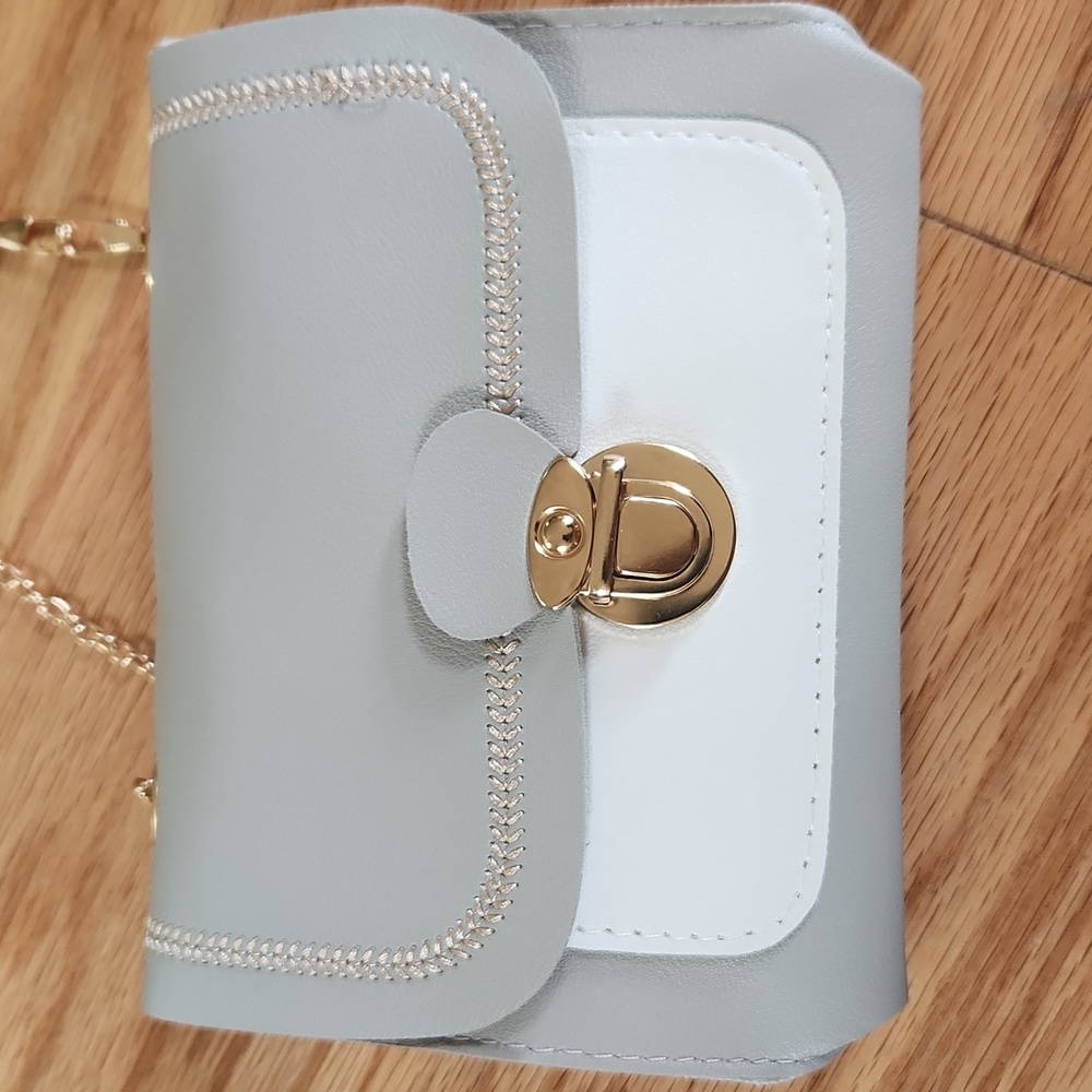 Small fashion bag mini crossbody Gray color